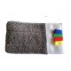 Frange en microfibre grise velcro 40cm